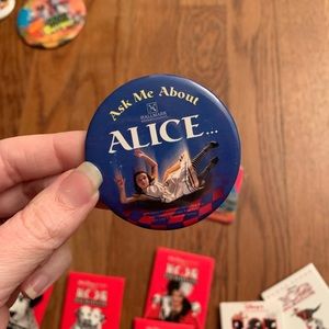 Vintage Ask Me About Alice Promotional Button